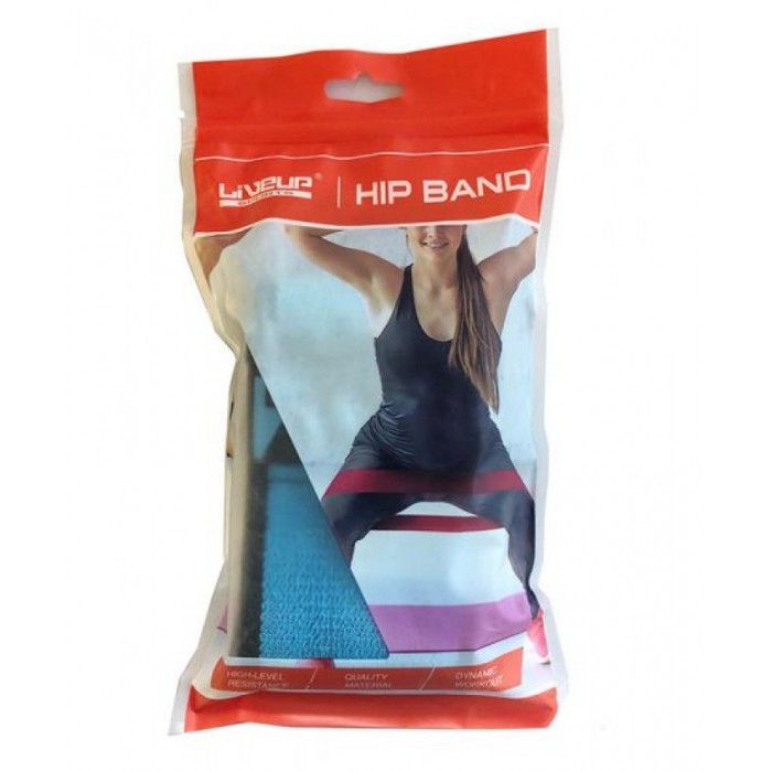 Тканинна резинка для фітнесу LiveUp HIP BAND LS3629-S