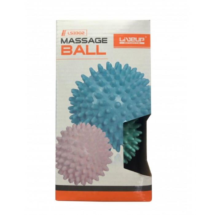 Набір масажних м&#39;ячів 2 шт 7 і 9 см LiveUp MASSAGE BALL LS3302-bp