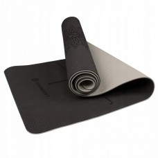 Килимок для йоги Springos TPE 6 мм YG0013 Black / Grey