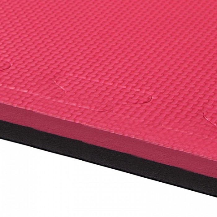 Мат-пазл (ластівчин хвіст) Springos Mat Puzzle EVA 100 x 100 x 2 cм FM0007 Black / Red