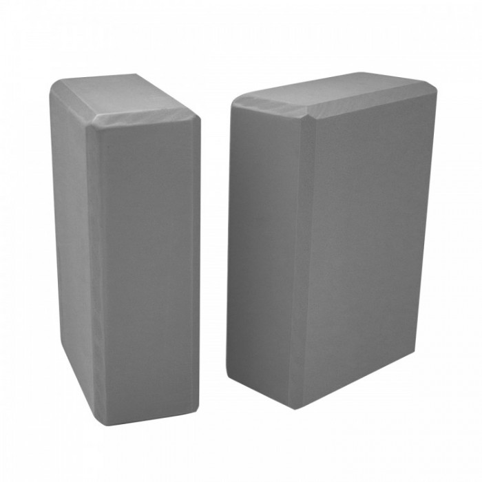 Блок для йоги (цегла) 2 шт SportVida SV-HK0155-2 Grey