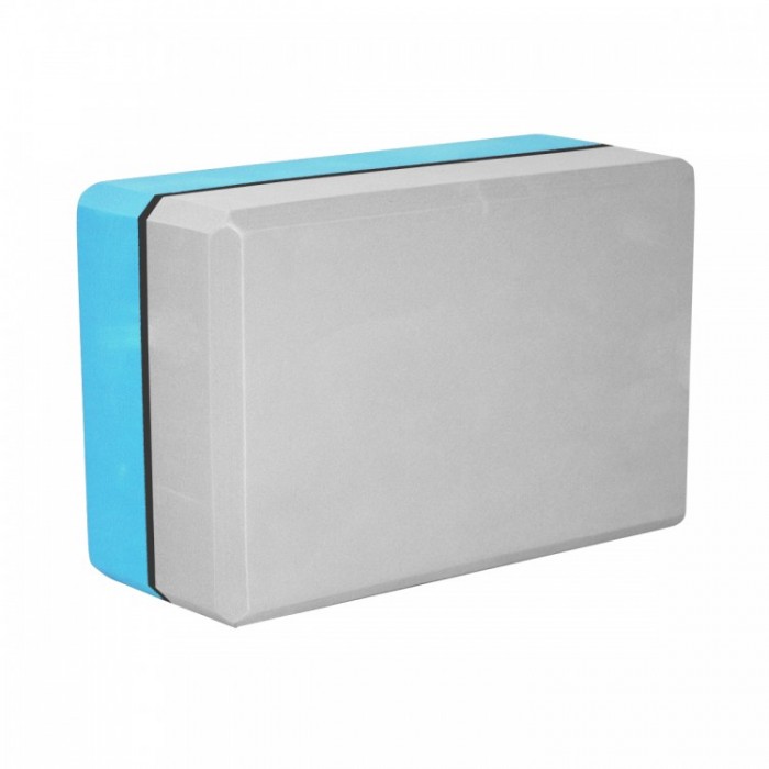 Блок для йоги (цегла) двоколірний SportVida SV-HK0335 Blue / Grey