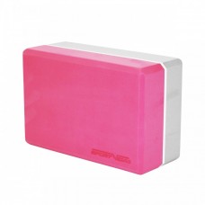 Блок для йоги (цегла) двоколірний SportVida SV-HK0336 Pink / Grey