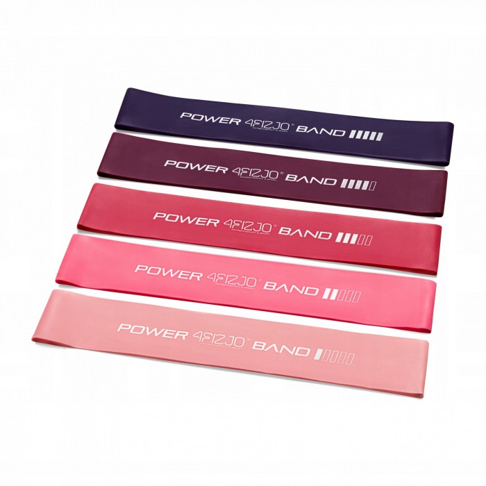Резинки для фитнеса 4FIZJO Mini Power Band набор 5 шт 1-20 кг Pink (P-5907739311443)