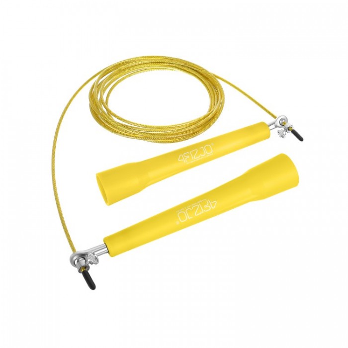 Скакалка швидкісна для кросфіту 4FIZJO Standard+ Yellow (P-5907739311535)