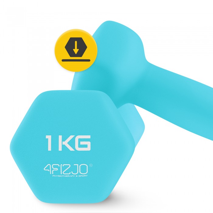 Гантели для фитнеса виниловые 4FIZJO Classic 2 x 1 кг (P-5907739311955)
