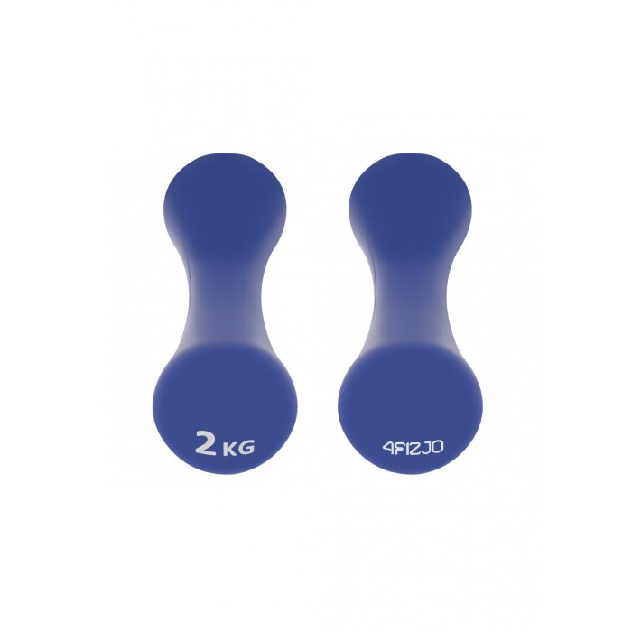 Гантелі для фітнесу вінілові 4FIZJO 8-shape 2 x 2 кг (P-5907739312020)