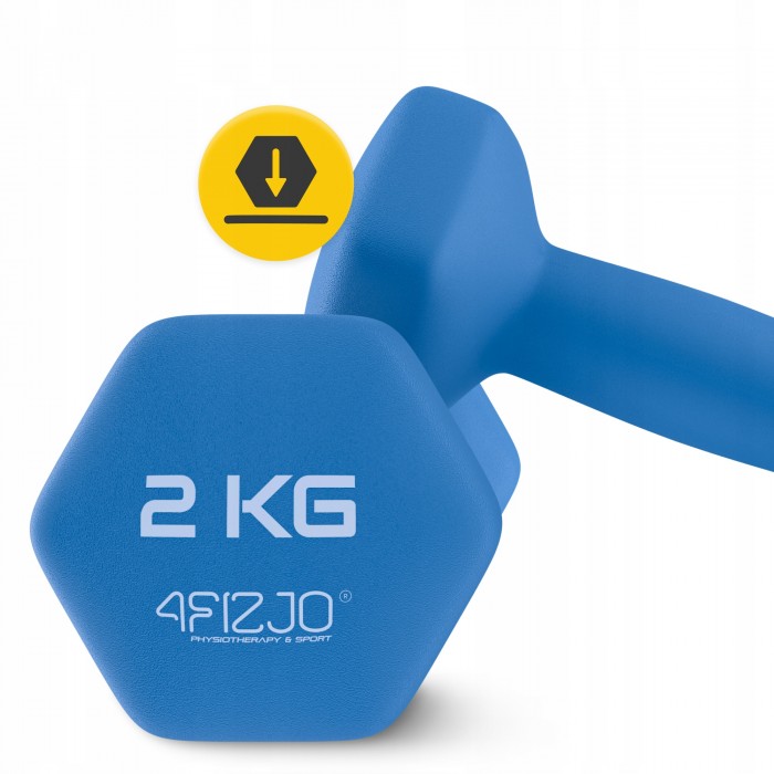 Гантелі для фітнесу вінілові 4FIZJO Classic 2 x 2 кг (P-5907739311979)