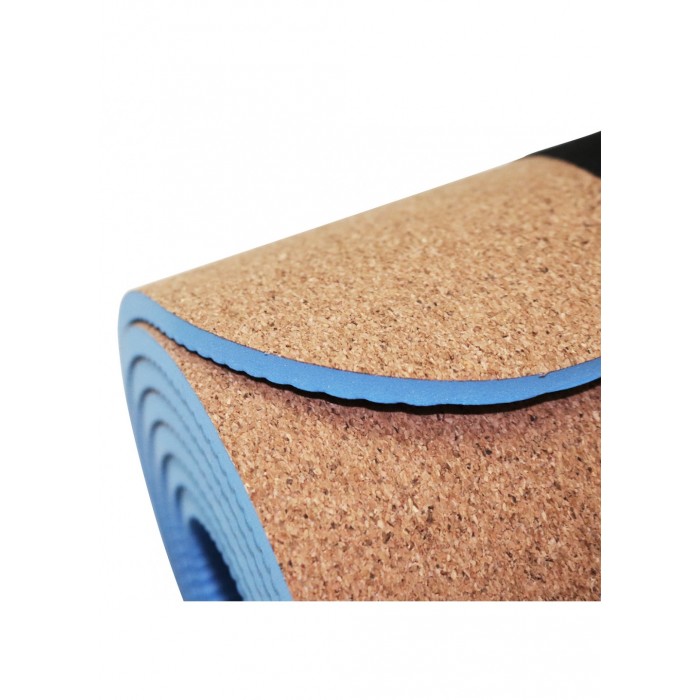 Килимок для йоги SportVida TPE + Cork 0.6 см SV-HK0318