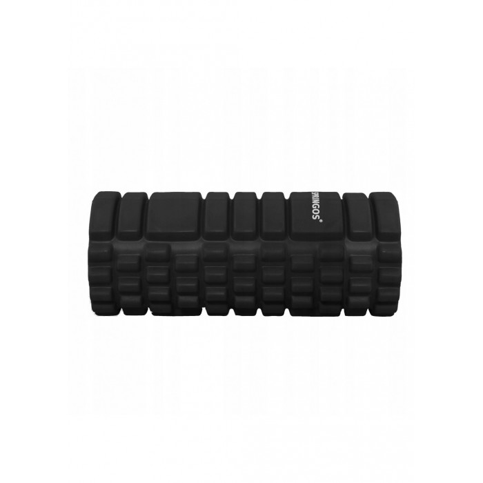 Массажный ролик (валик, роллер) Springos 33 x 14 см FR0013 Black