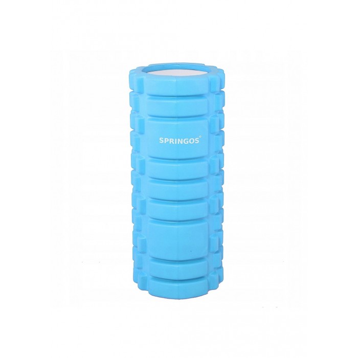 Массажный валик, ролик Springos 33 x 14 см FR0014 Light Blue