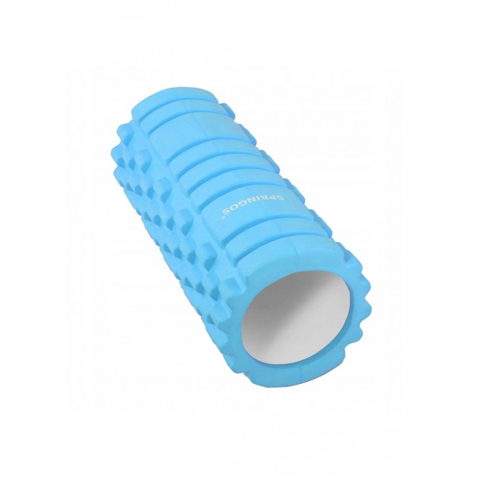 Массажный валик, ролик Springos 33 x 14 см FR0014 Light Blue