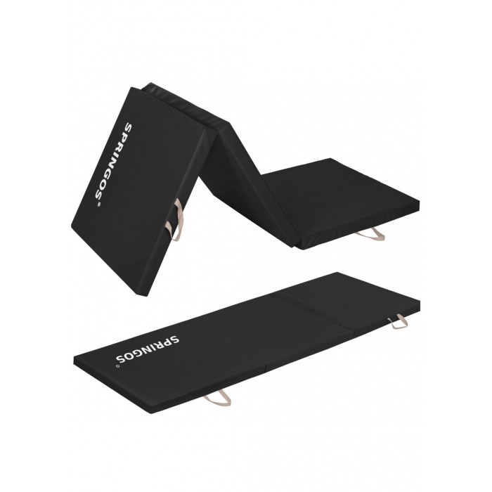 Мат гимнастический складной Springos 180 x 60 x 5 cм FA0041 Black Мат гимнастический складной Springos 180 x 60 x 5 cм FA0041 Black