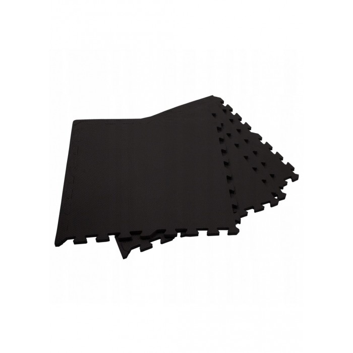 Мат-пазл (ластівчин хвіст) Springos Mat Puzzle EVA 120 x 120 x 1.2 cм FM0002 Black