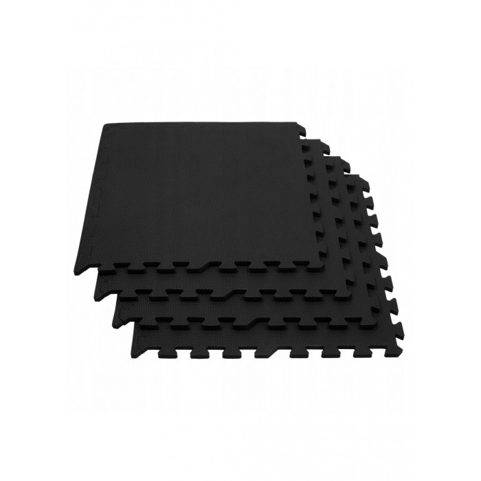 Мат-пазл (ластівчин хвіст) Springos Mat Puzzle EVA 120 x 120 x 1.2 cм FM0002 Black