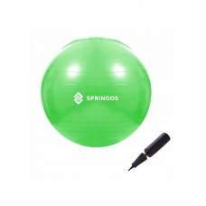 М'яч для фітнесу (фітбол) Springos 65 см Anti-Burst FB0007 Green