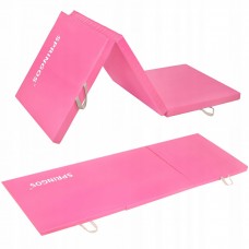 Мат гімнастичний розкладний Springos 180 x 60 x 5.5 cм FA0061 Pink