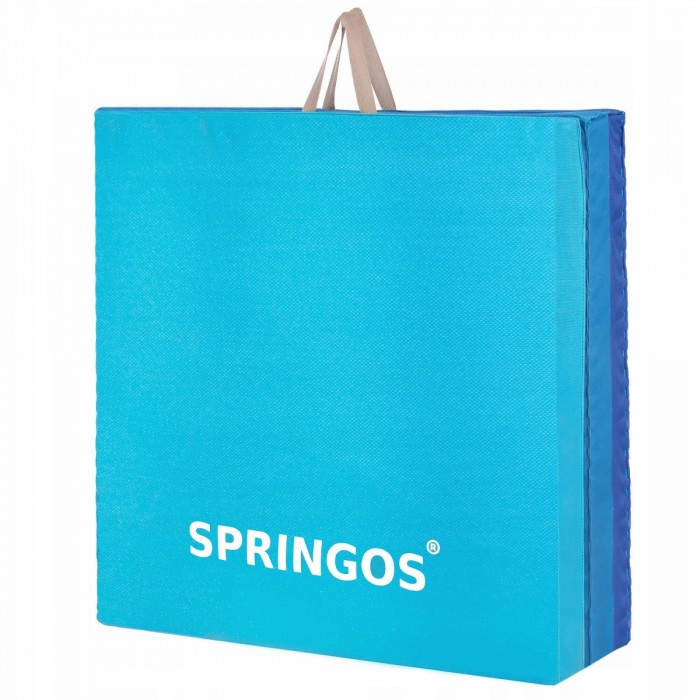 Мат гимнастический складной Springos 180 x 60 x 5.5 cм FA0063 Blue