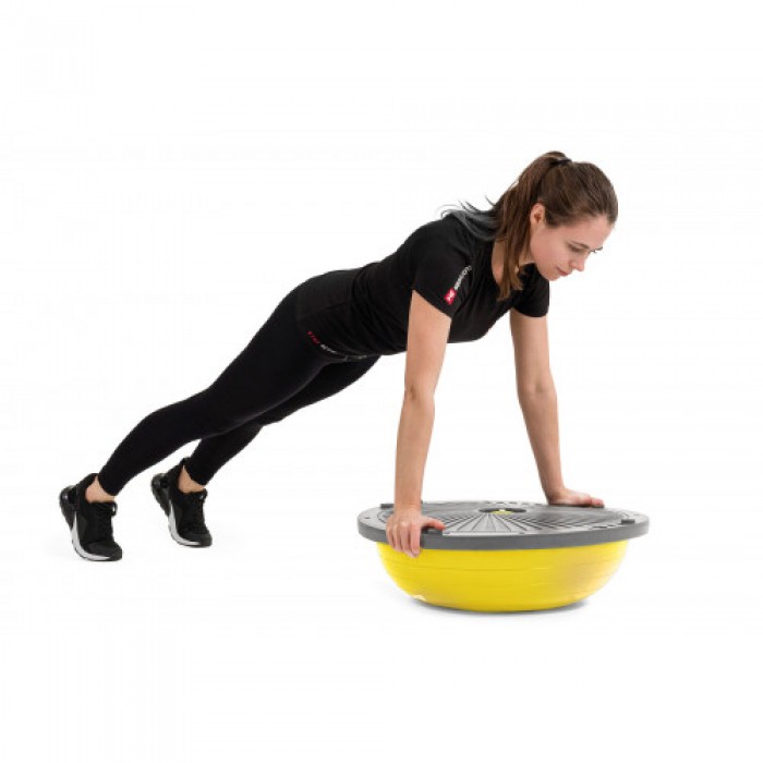 Балансировочная платформа полусфера Bosu Hop-Sport HS-L058 желтая