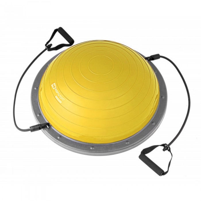 Балансировочная платформа полусфера Bosu Hop-Sport HS-L058 желтая