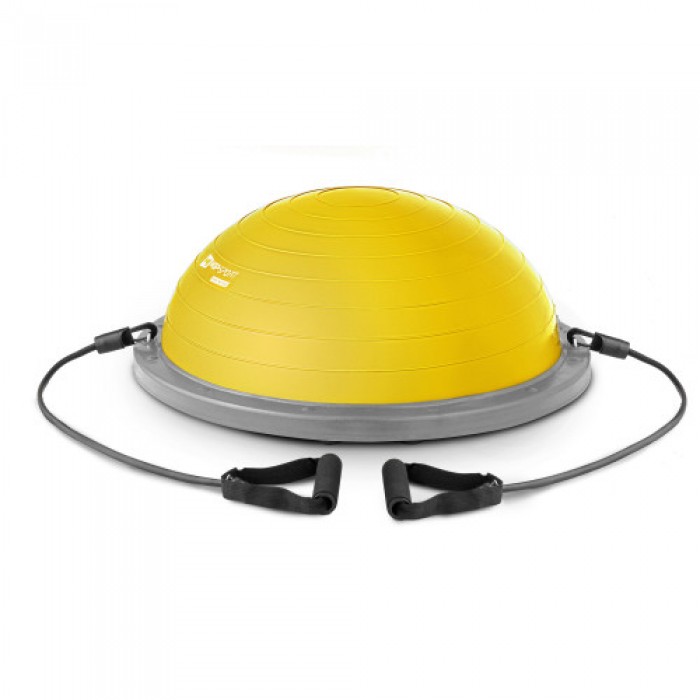 Балансировочная платформа полусфера Bosu Hop-Sport HS-L058 желтая