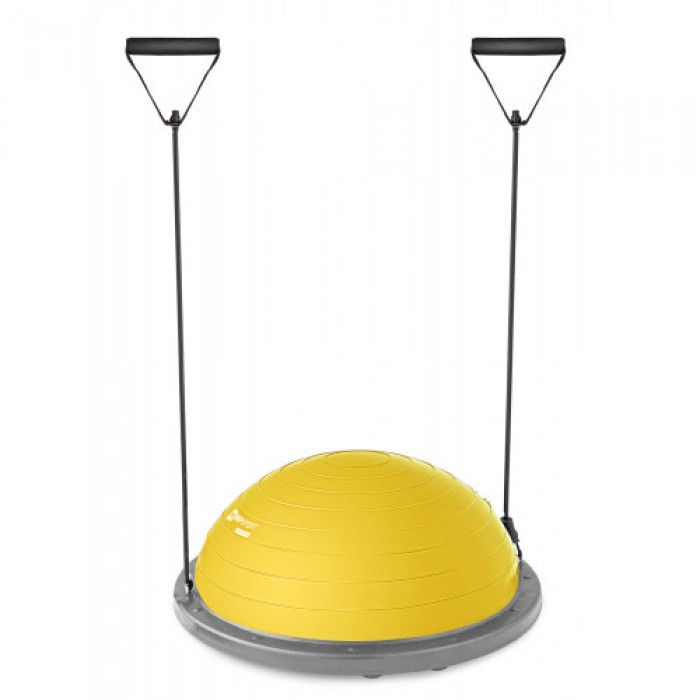 Балансировочная платформа полусфера Bosu Hop-Sport HS-L058 желтая