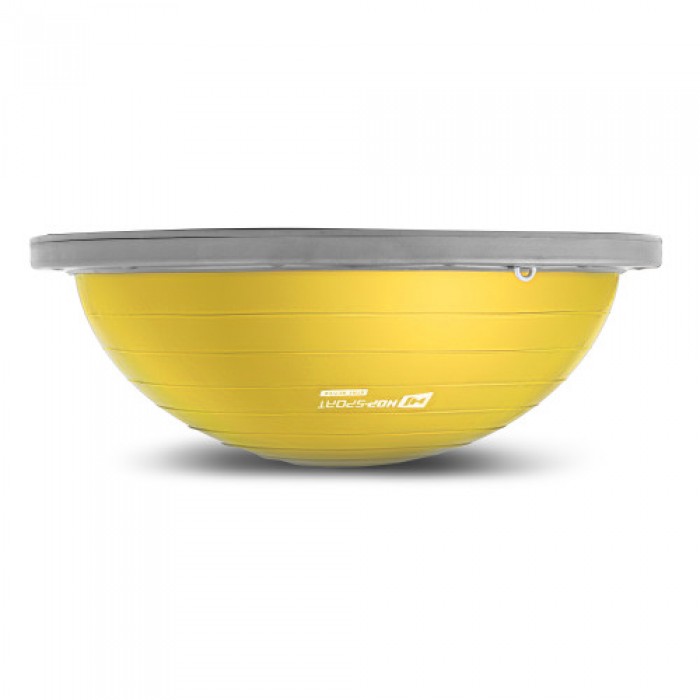Балансировочная платформа полусфера Bosu Hop-Sport HS-L058 желтая