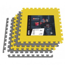 Мат-пазл Hop-Sport EVA 1cm HS-A010PM - 4 частей желто-серый