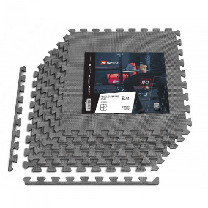 Мат-пазл Hop-Sport EVA 1cm HS-A010PM - 6 частин сірий Мат-пазл Hop-Sport EVA 1cm HS-A010PM - 6 частин сірий