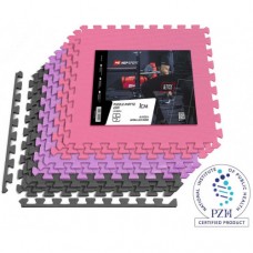 Мат-пазл Hop-Sport EVA 1cm HS-A010PM - 9 частей серый/фиолетовый/розовый