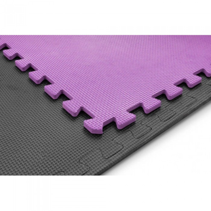 Мат-пазл Hop-Sport EVA 1cm HS-A010PM - 9 частей серый/фиолетовый/розовый