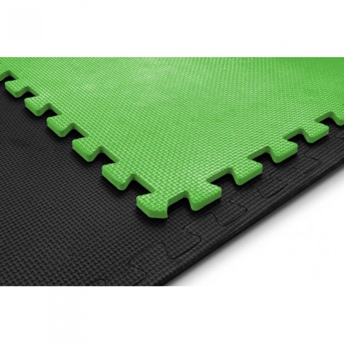 Мат-пазл Hop-Sport EVA 1cm HS-A010PM - 9 частей черный/серый/зеленый