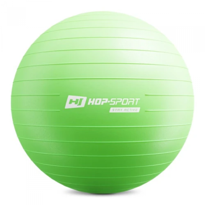 Фитбол Hop-Sport 65см зеленый + насос 2020