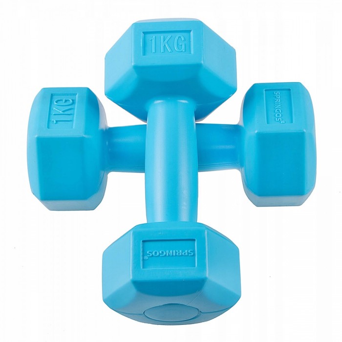 Гантелі для фітнесу Springos Hex 2 x 1 кг FA1030