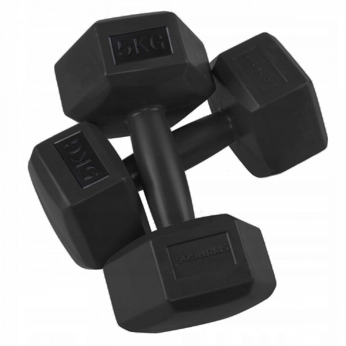Гантелі для фітнесу Springos Hex 2 x 5 кг FA1036