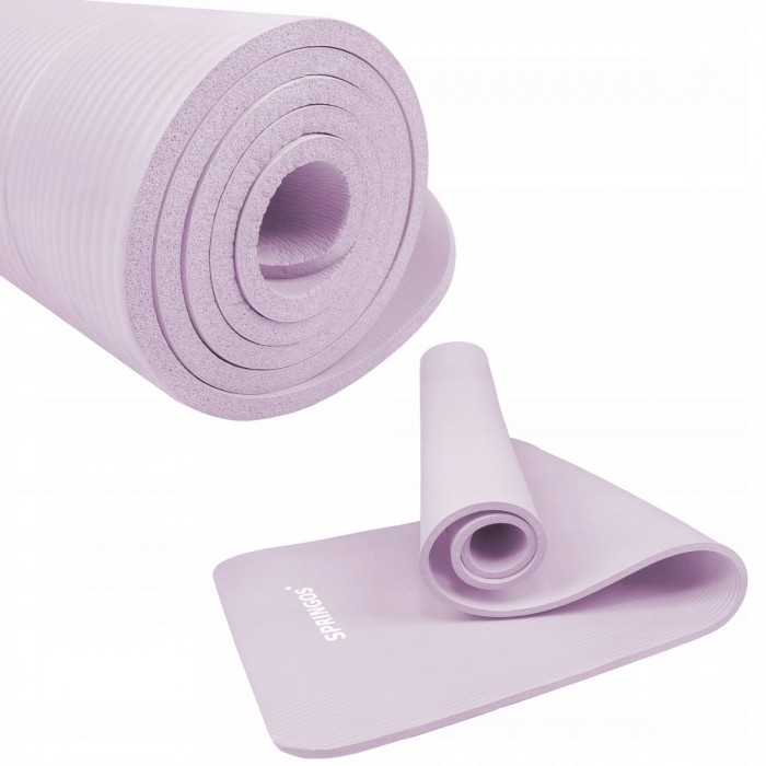 Килимок (мат) для йоги та фітнесу Springos NBR 1 см YG0038 Purple