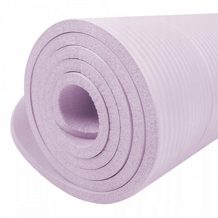 Килимок (мат) для йоги та фітнесу Springos NBR 1 см YG0038 Purple
