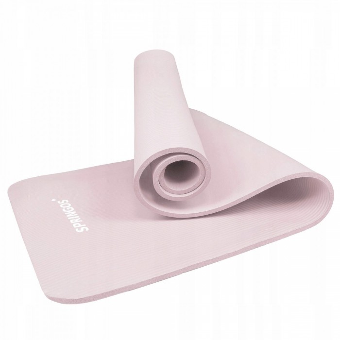 Килимок (мат) для йоги та фітнесу Springos NBR 1 см YG0039 Pink Килимок (мат) для йоги та фітнесу Springos NBR 1 см YG0039 Pink