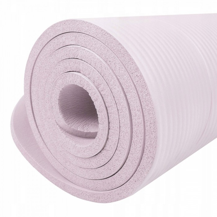 Килимок (мат) для йоги та фітнесу Springos NBR 1 см YG0039 Pink