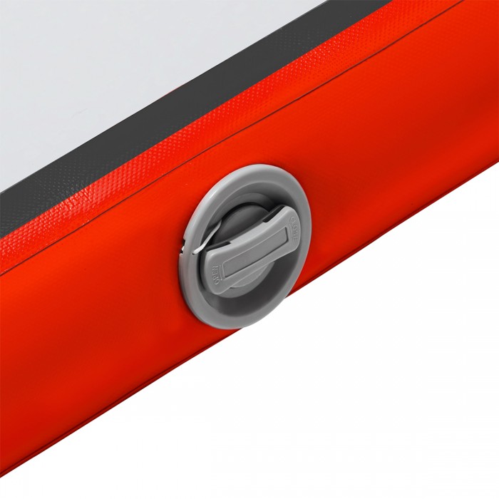 Мат надувной гимнастический 4FIZJO Air Track Mat 600 x 200 x 20 см White/Red (P-5907739312044)