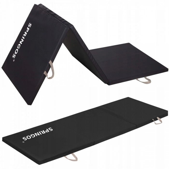 Мат гимнастический складной Springos 180 x 60 x 3 cм FA0060 Black Мат гимнастический складной Springos 180 x 60 x 3 cм FA0060 Black