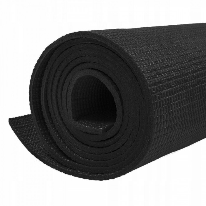 Мат для йоги Springos PVC 4 мм YG0034 Black