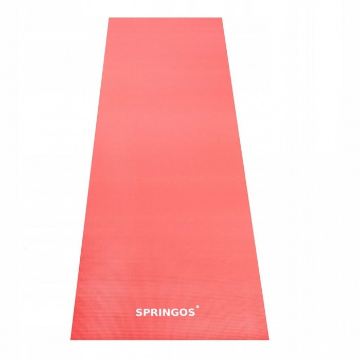 Йога мат Springos PVC 4 мм YG0036 Red