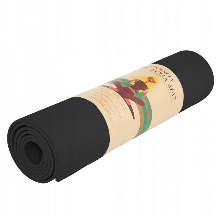 Килимок (мат) для йоги Springos TPE 6 мм YG0016 Black