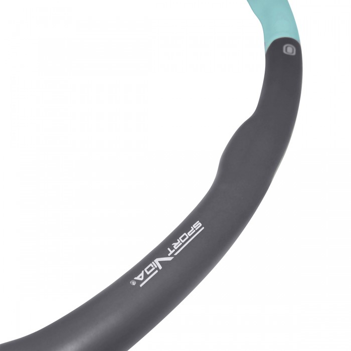 Хулахуп обруч для схуднення масажний SportVida 100 см 1.2 кг SV-HK0337 Grey / Sky Blue
