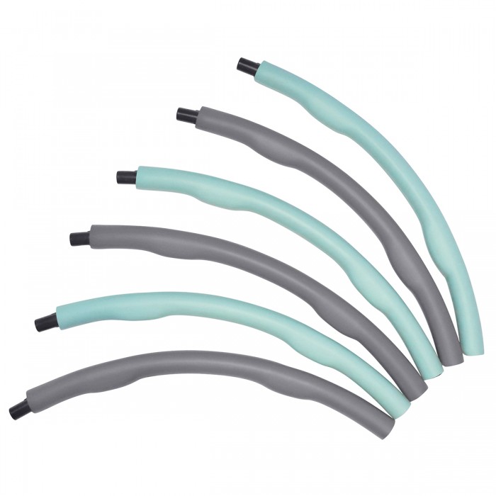 Хулахуп обруч для схуднення масажний SportVida 100 см 1.2 кг SV-HK0337 Grey / Sky Blue
