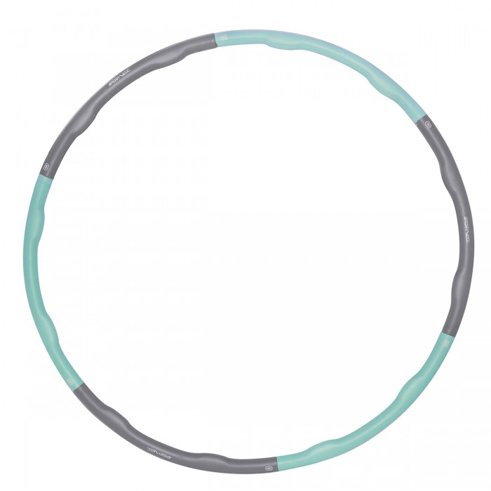 Хулахуп обруч для схуднення масажний SportVida 100 см 1.2 кг SV-HK0337 Grey / Sky Blue