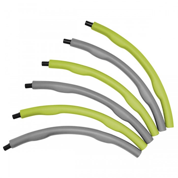 Хулахуп обруч для схуднення масажний SportVida 100 см 1.2 кг SV-HK0339 Grey / Green