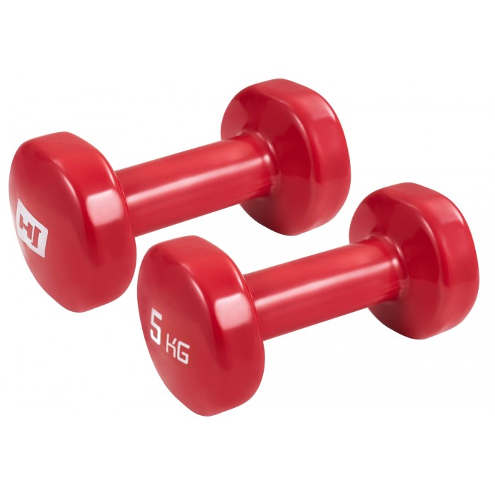 Гантелі для фітнесу 2x5 кг Hop-Sport HS-V005DC Червоний