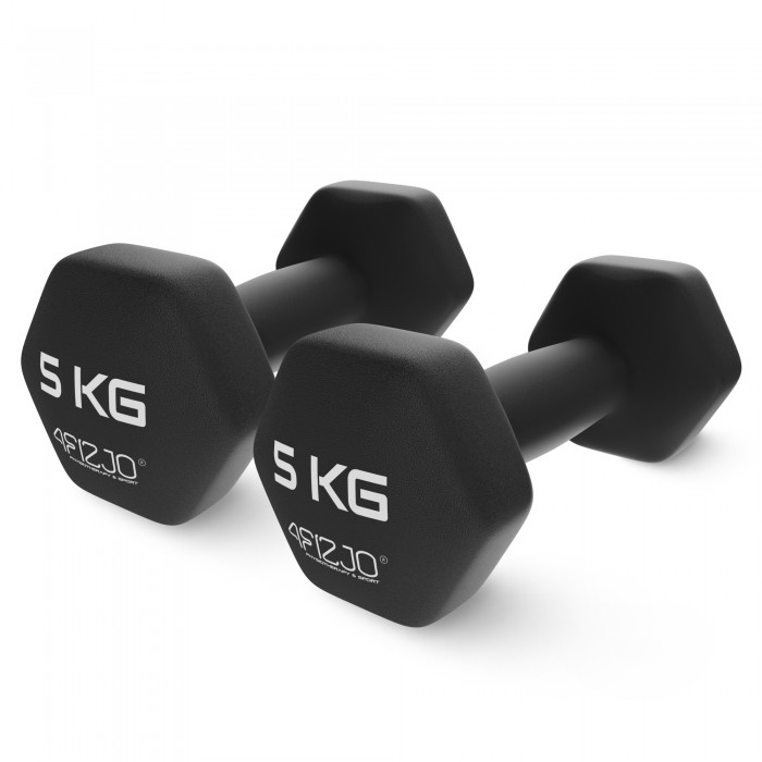 Гантелі для фітнесу вінілові 4FIZJO Classic 2 x 5 кг (P-5907739312808)